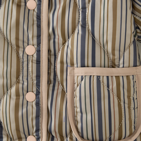 Striped Quilted Jacket