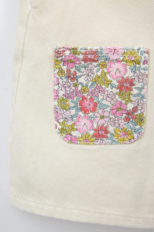 Floral Twill Dungarees