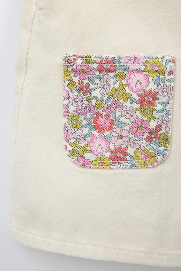 Floral Twill Dungarees