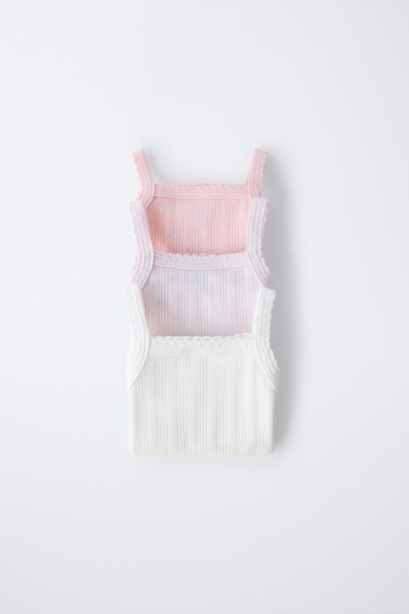 3-Pack of Ribbed Cut-Out Bodysuits
