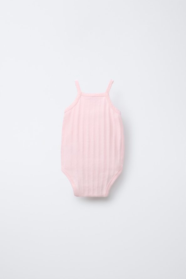 3-Pack of Ribbed Cut-Out Bodysuits