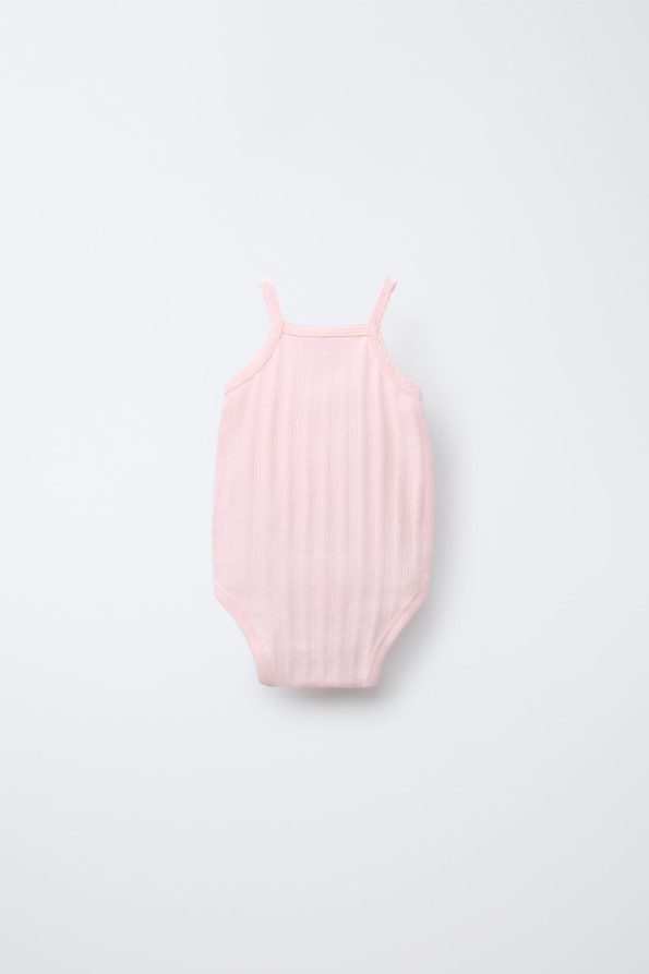3-Pack of Ribbed Cut-Out Bodysuits