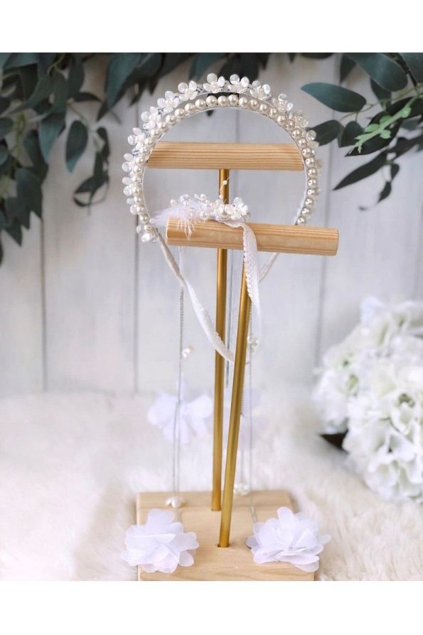 Mommy Accessories Double Row Mother-Baby Crown