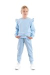 AHENGİM Kids Girls Ruffled Trendy Tracksuit Set