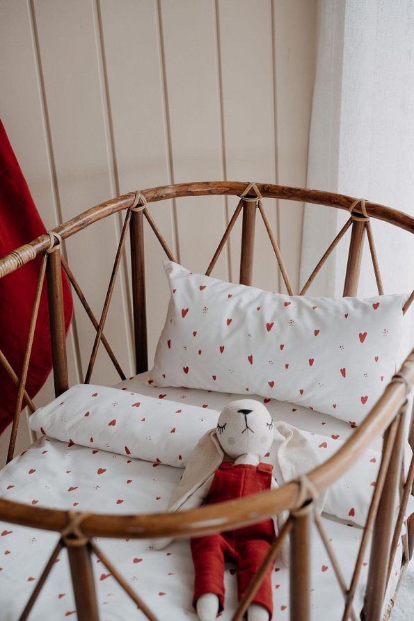 TBA COLLECTION Park Bed Duvet Set (80X110) | Red Hearts