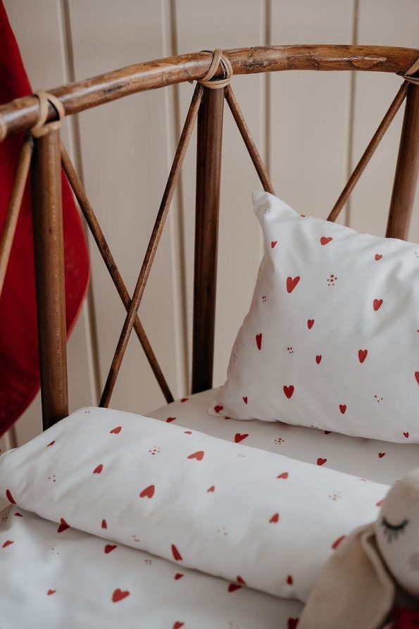 TBA COLLECTION Park Bed Duvet Set (80X110) | Red Hearts