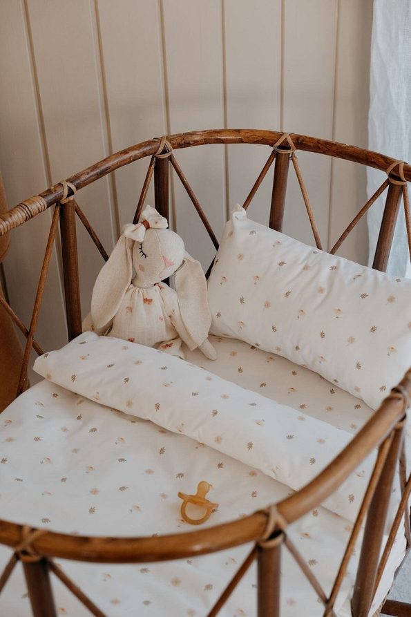 TBA COLLECTION Crib Bedding Set (80X110) | Daisy Leaves