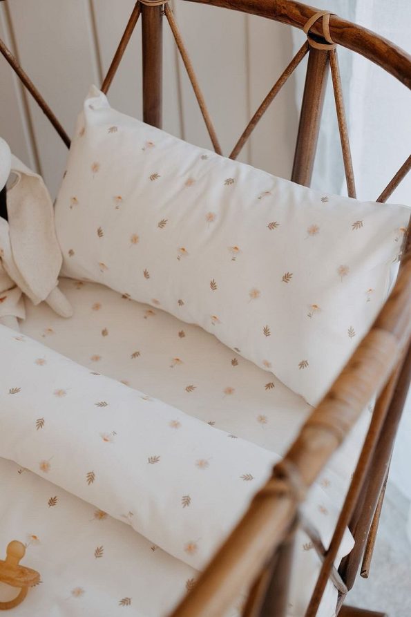 TBA COLLECTION Crib Bedding Set (80X110) | Daisy Leaves