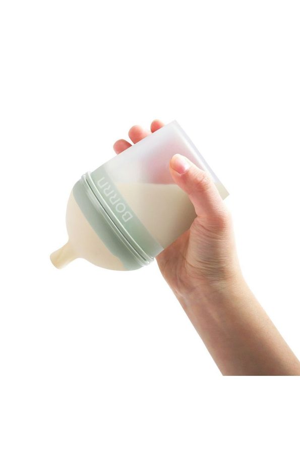 BORRN Anti-Colic Silicone Baby Bottle 150ML Green