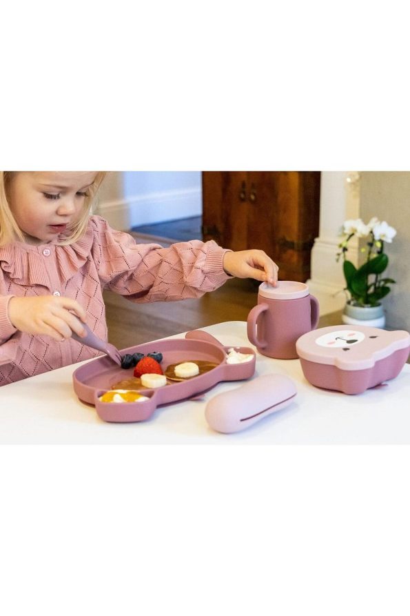 TUM TUM Silicone Feeding Set Betsy Bear (5 Pieces)