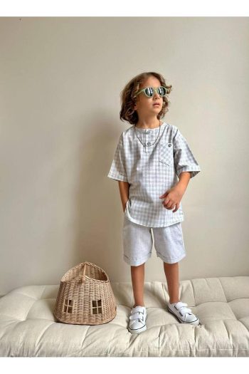 Yigit Boutique Poplin Fabric Boys' Shorts Set