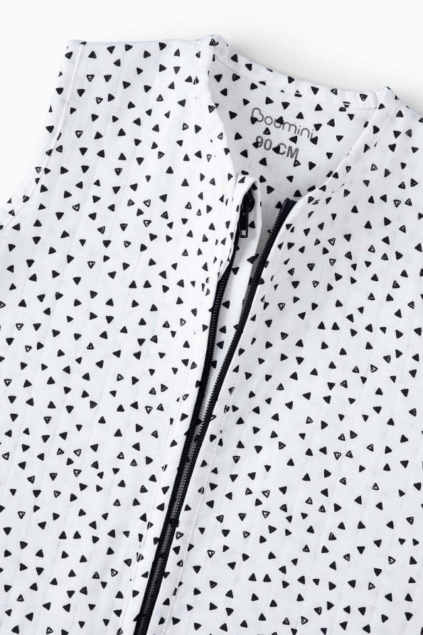 Boumini Muslin Baby Sleep Sack 90 Cm Black Triangles