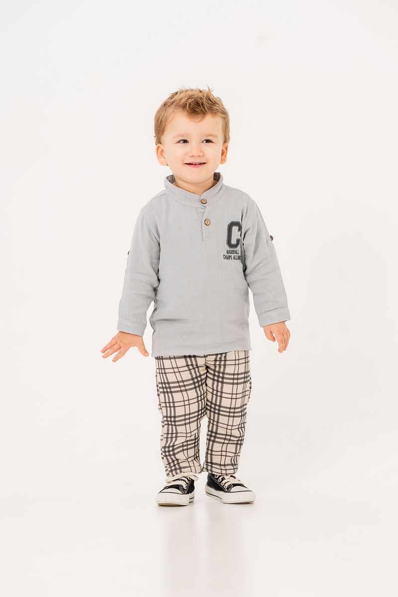 1_org_zoom-2813.jpg JNF Kids Boys Checkered Muslin Two-Piece Set
