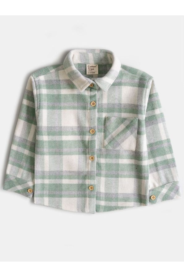 Cotton Checkered Shirt for Kids 2-8 Years