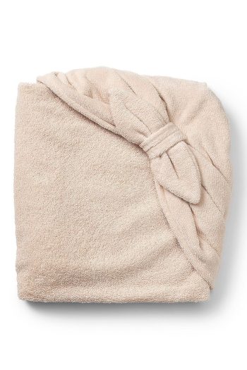 100% Cotton Soft Baby Bath Wrap for Newborns in Powder Pink