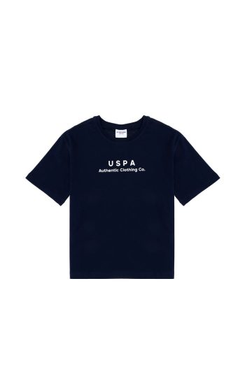 U.S. Polo Assn. Boys' Navy Comfort Basic Crew Neck T-Shirt