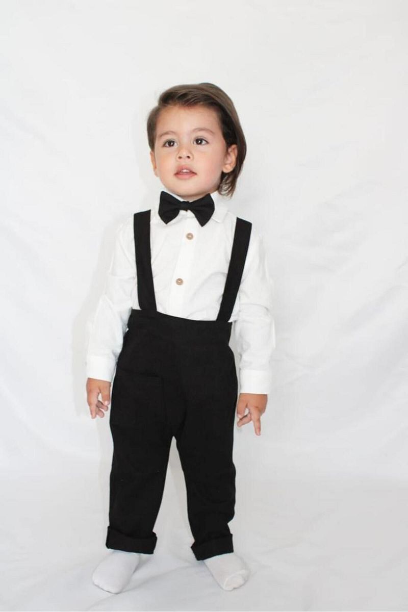 1_org_zoom-3886.jpg Z KIDS Black Long Boys Dungarees