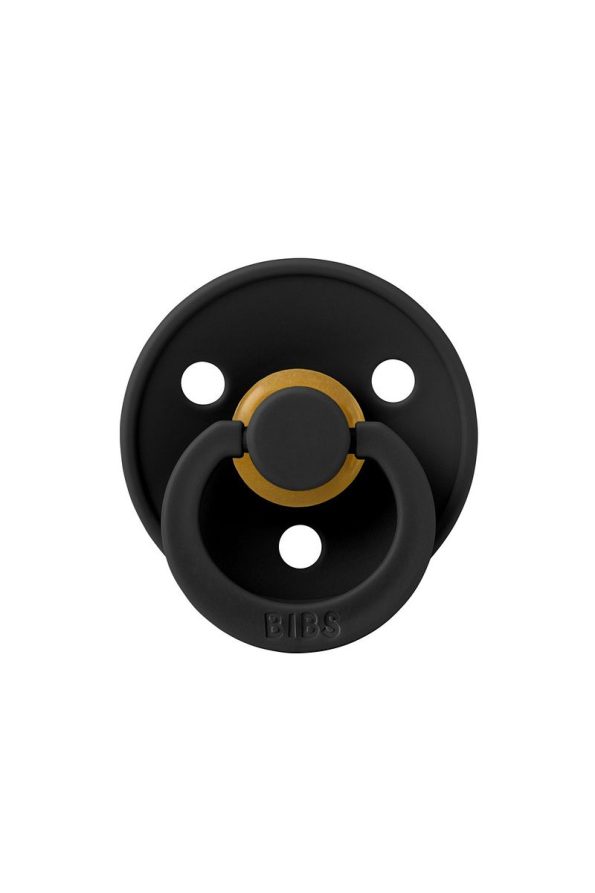 Bibs Colour Rubber Pacifier - Black 0-6 Months