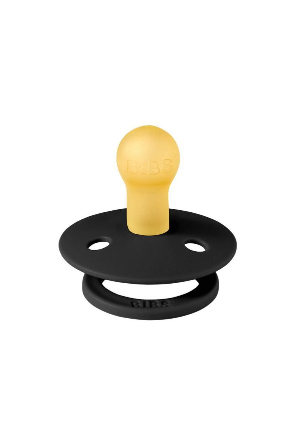 Bibs Colour Rubber Pacifier - Black 0-6 Months