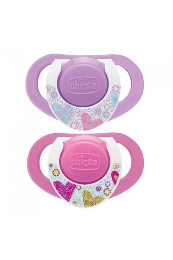 Chicco Unisex Baby Pink Physio Rubber Pacifier 4+ Months