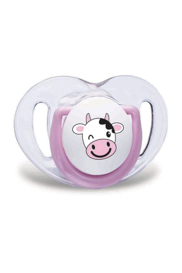 Mamajoo Orthodontic Pacifier Pink Cow 12 Months Twin Set