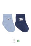 Bistyle Organic Seamless Bear Baby Socks - Set of 2