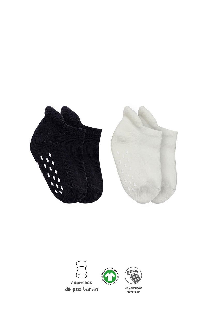 1_org_zoom-4580.jpg Bistyle Organic Non-Slip Baby and Kids Sneaker Socks