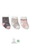 Bistyle Organic Seamless Polka Dot Baby Socks Set for Girls 0-3 Months
