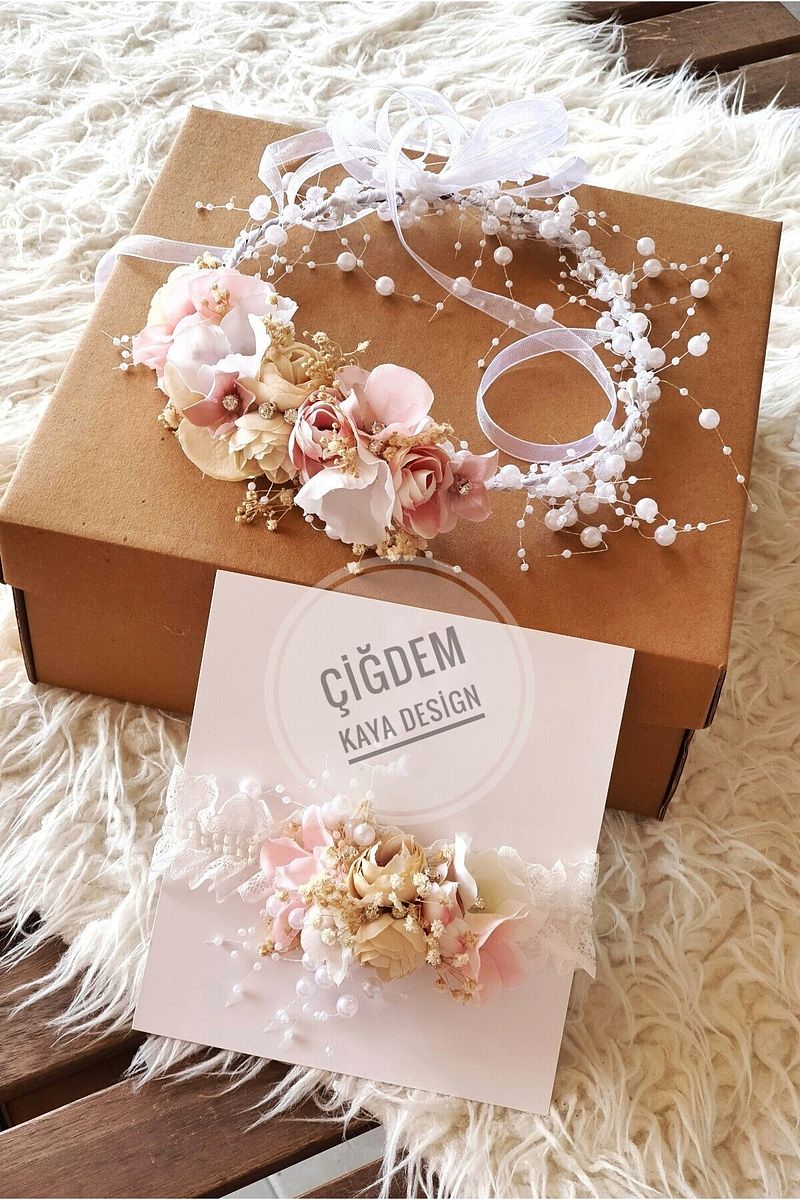 1_org_zoom-4805.jpg Colorful Little Ones Salmon Pink Floral Pearl Mother and Baby Set