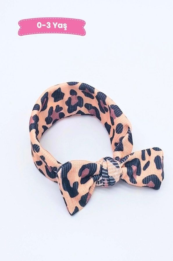 Leopard Print Bandana for Girls Ages 0-3