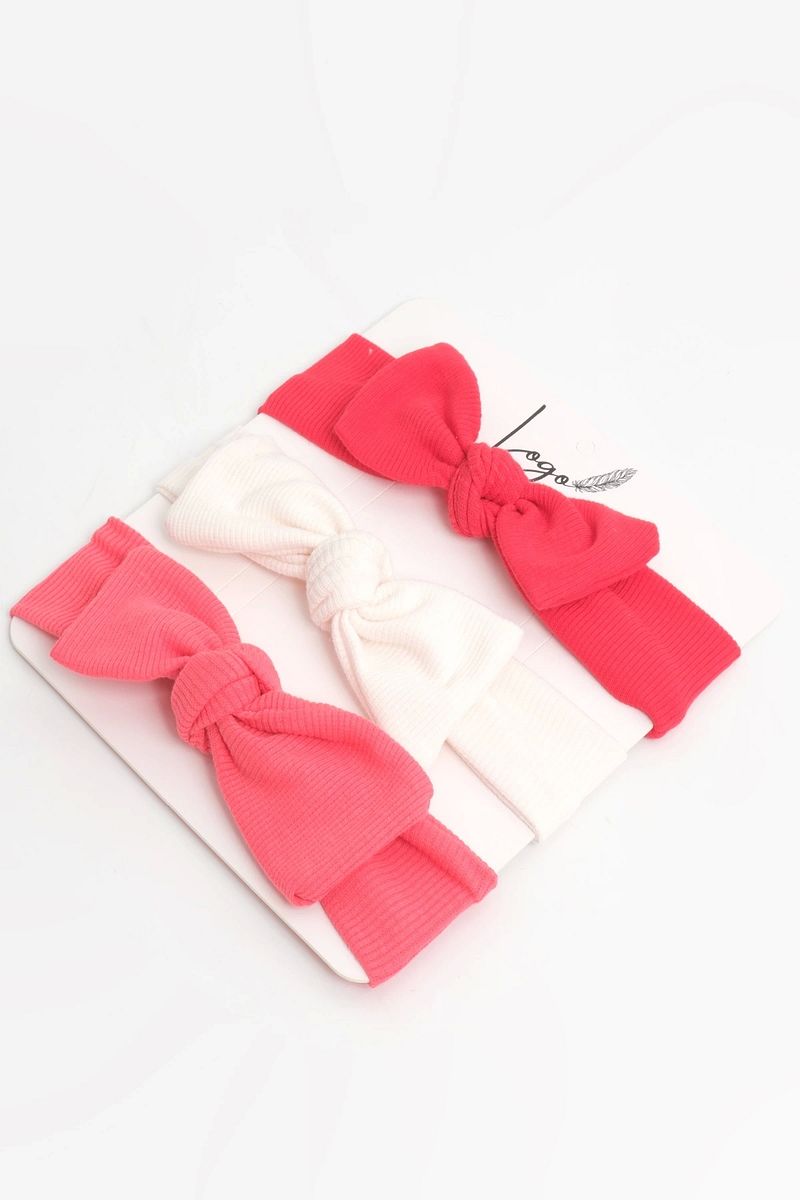 1_org_zoom-4968.jpg Logo Accessory 0-3 Years Girls Baby Bandana 3-Piece Set
