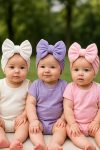 Cherub Baby Double Layer Bow Baby Bonnet