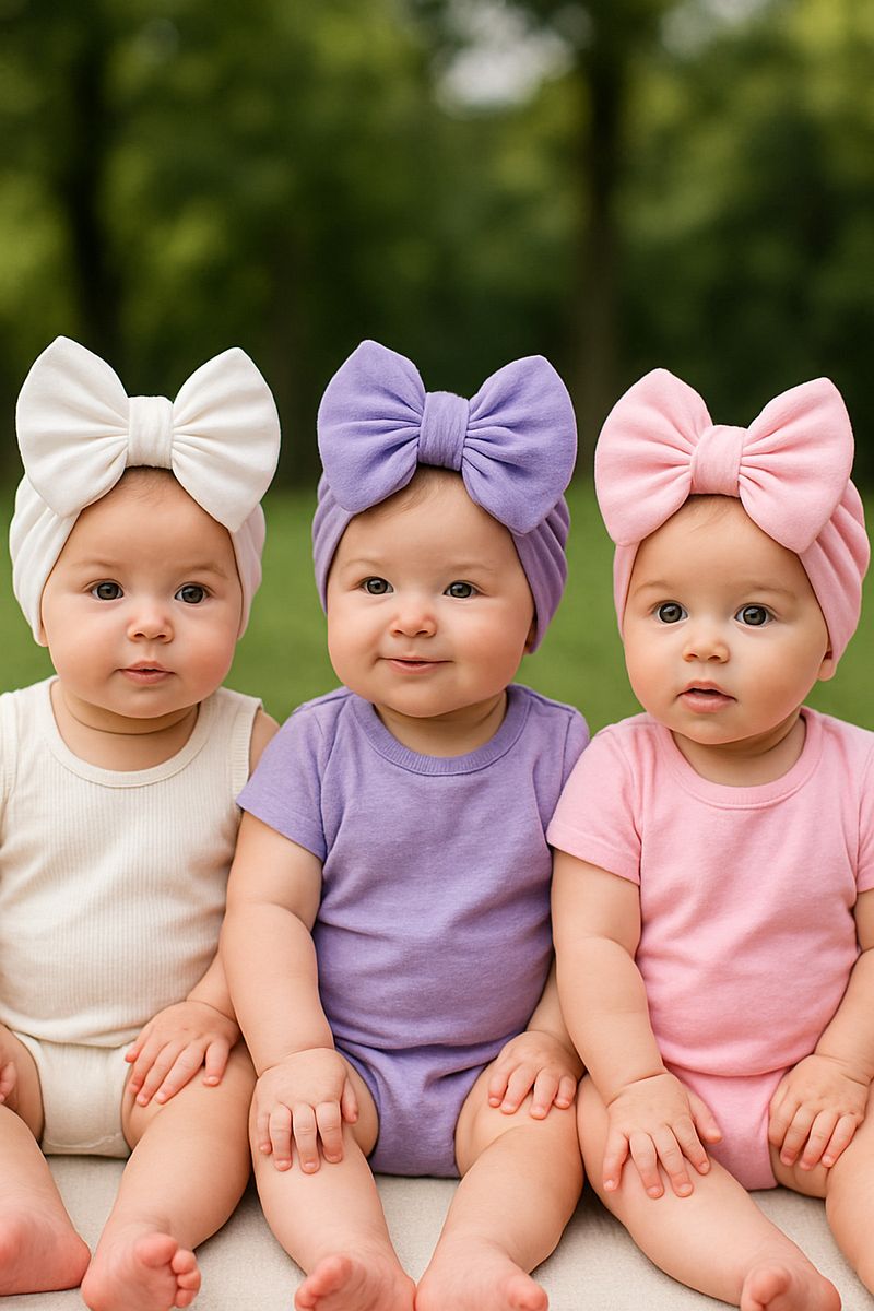 1_org_zoom-4970.jpg Cherub Baby Double Layer Bow Baby Bonnet