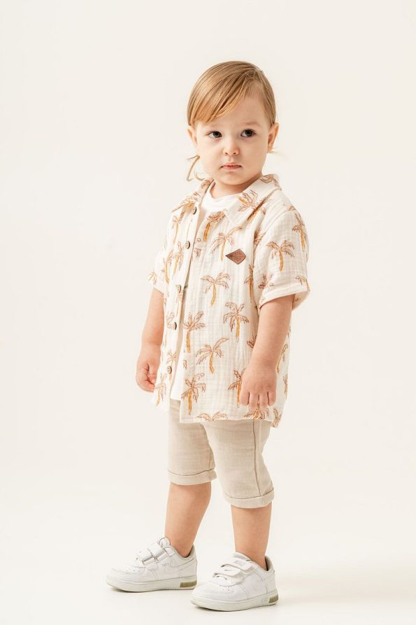 JNF Kids Boys Summer Palm Tree 3-Piece Set