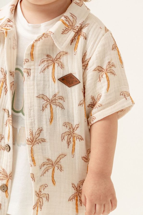 JNF Kids Boys Summer Palm Tree 3-Piece Set