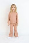 Pijamella Girls' 2-Piece Set Basic Sweatshirt Top and Spanish Cut Pants