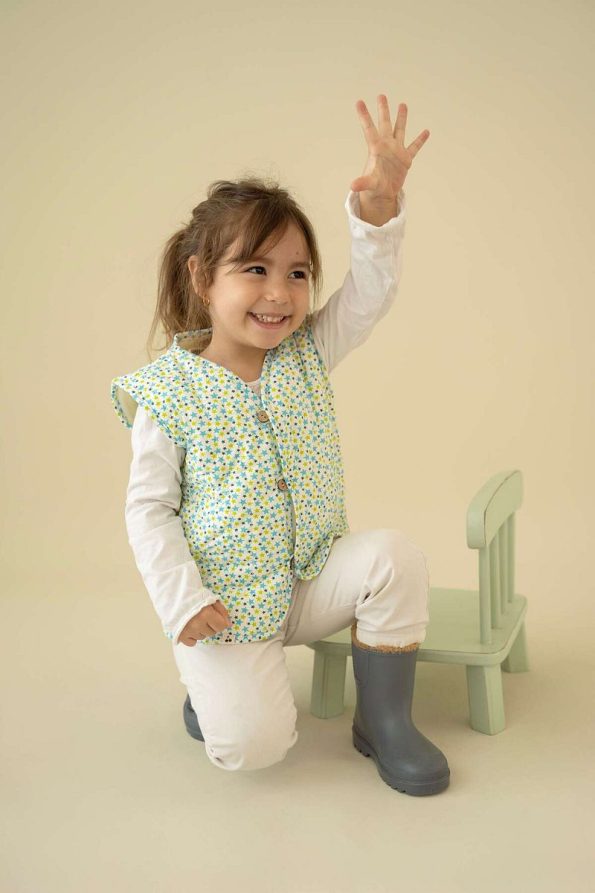 Kirazkids Star Pattern Plush Baby Vest
