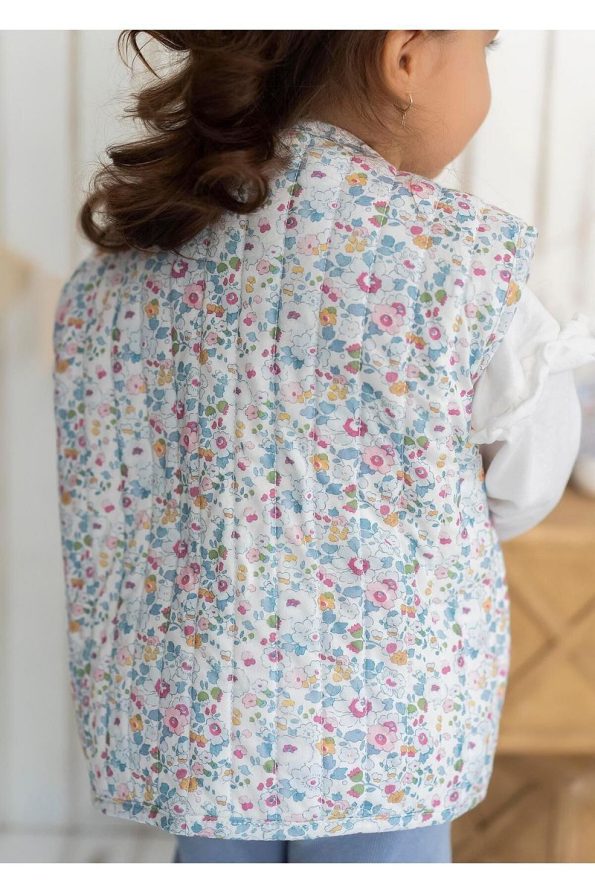 Kirazkids Floral Pattern Plush Baby Vest