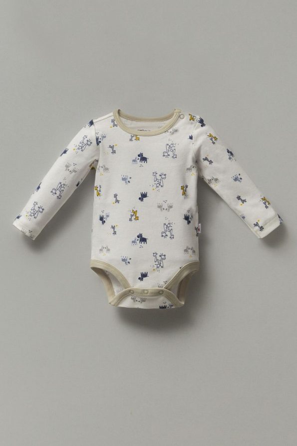 Mother Love Long Sleeve Baby Bodysuit 100% Cotton