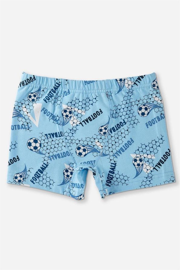 Baykar Boys' Cotton Printed Relaxed Fit Stretch Boxer Shorts 3-Pack