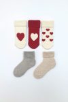 MEM SOCKS Non-Slip Towel Baby/Kids Socks - Set of 5