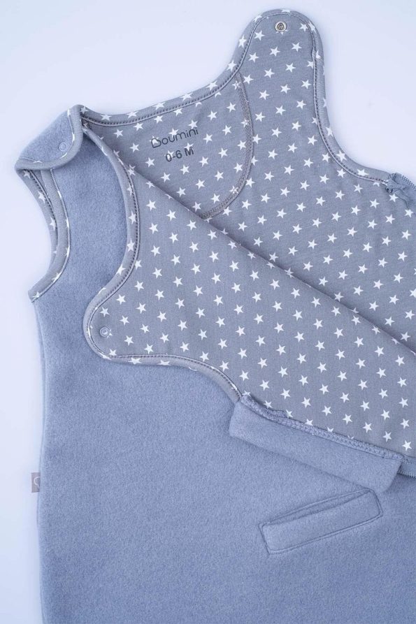 Boumini Sleeveless Cotton Baby Sleeping Bag Little Star Blue