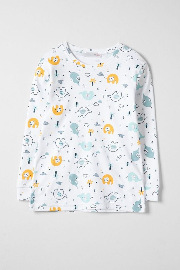 Krazber Printed Long Sleeve Pajama Set