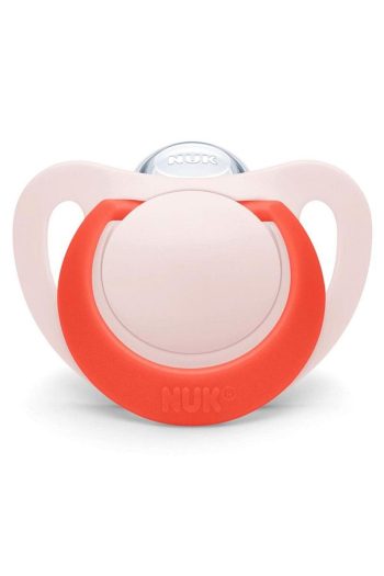 Nuk Pink Silicone Pacifiers for 6-18 Months - Set of 2