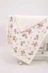 LUCKKA Puffy Baby Blanket 70x100 Cm Sheep Fleece Muslin Blanket
