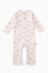 Boumini Baby Long Sleeve Snap Romper Pink