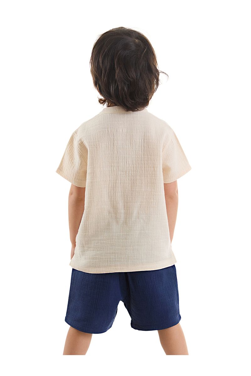1_org_zoom-7693.jpg Denokids Boys' Summer Muslin Shorts and Shirt Set