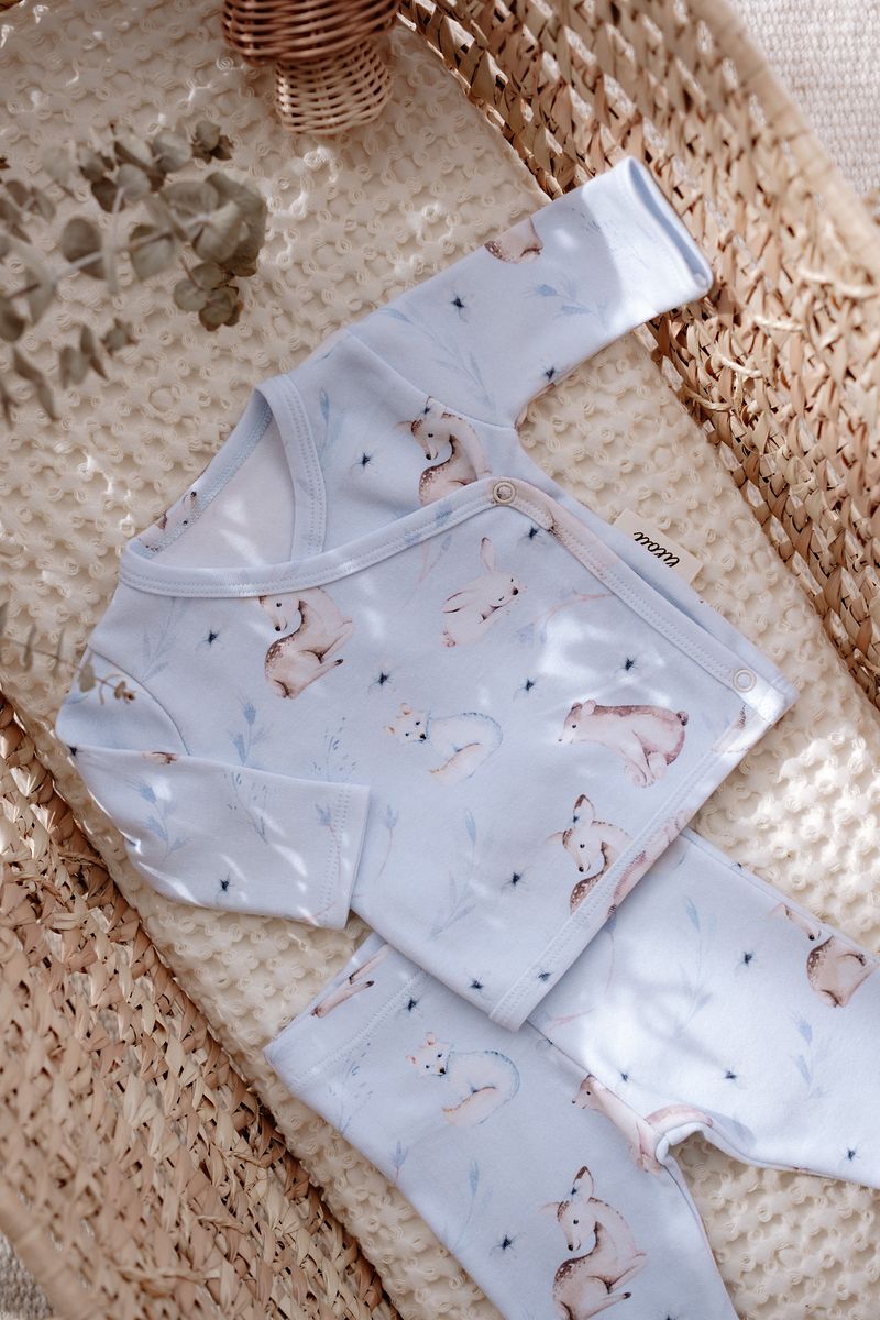 1_org_zoom-7696.jpg Lilou Lilian Organic Cotton Kimono & Footed Pants