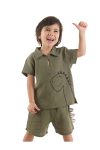 Denokids Dino Boys' Baby Summer Muslin Shorts and Shirt Set