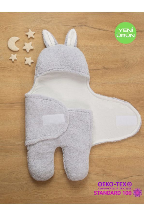 Sarebaby Cute Rabbit Series Winter Baby Sleeping Bag 0-9 Months Natural Cotton Lined Unisex 1.5 Tog